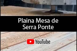 Vídeo Plaina mesa de serra ponte